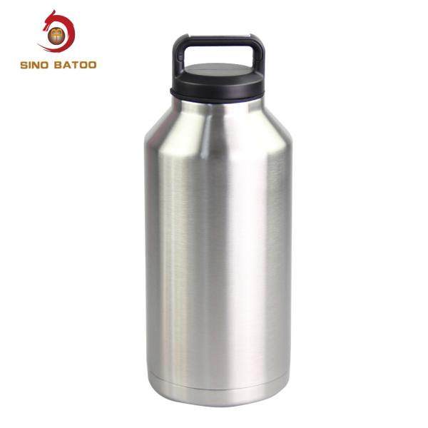 Buy 2L 64oz Vacuum Insulated Growlers Stainless Steel With Chug Cap at wholesale prices