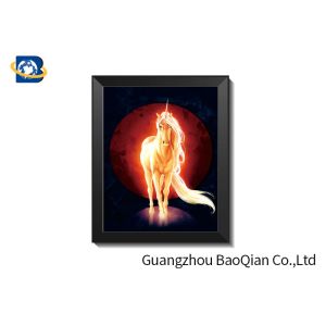 Horse Stock Free Sample Poster With MDP Frame , Pet Lenticular 3d Pictures For