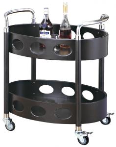 China Room Service Equipments Oval Liquor Trolley Restaurant Supply Equipment For Restaurant on sale