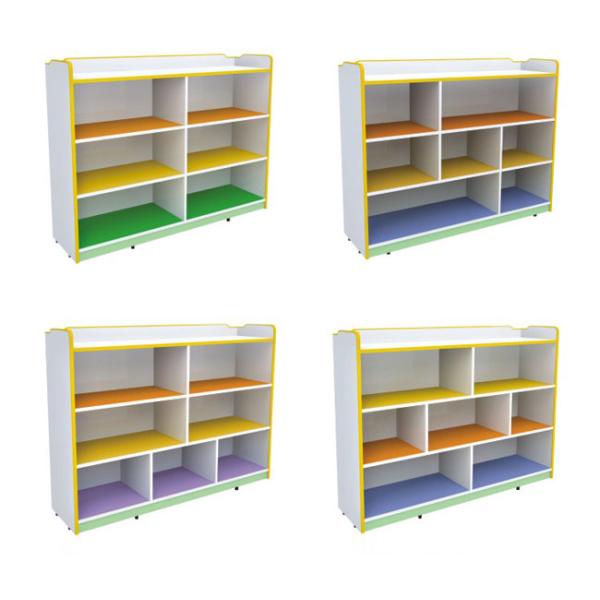 Kids School Furniture Melamine Board Storage Cabinet For Kindergarten Kids