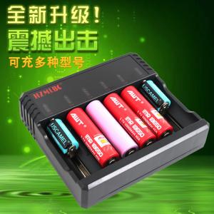 China 6 Slots AA AAA Lithium Ion Battery Charger , Universal Nimh Nicd Battery Charger on sale
