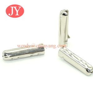 Quality jiayang metal logo aglet engraved logo laser logo shoelace cord end tips for sale