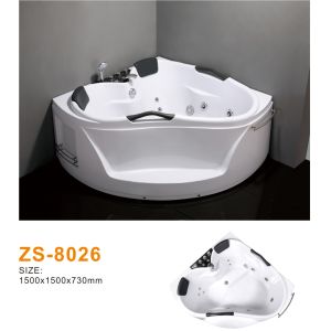 New Arrival Acrylic Freestanding Whirlpool Bathtub Ergonomic Design Built-In