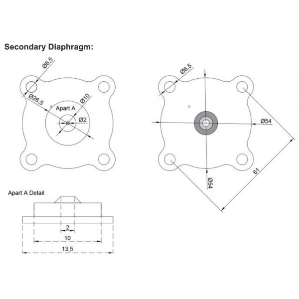 C113686 C140742 ASCO 2.5-inch Diaphragm Repair Kit Pulse Valve SCG353A051 Dust Collector Accessories