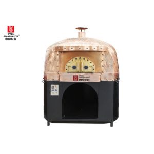 Quality Stainless Stell Italy Pizza Oven Gas Heating Natural Lava Rock Interior Material for sale