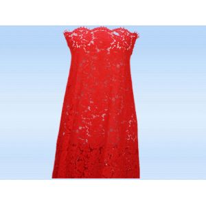 China 150 CM X 150CM Multi Color Big Flower Eyelash Lace Fabric with kniting cord on sale