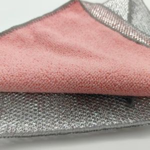 China Green Silver Powder Composite Cleaning Cloth Durable Quick-Dry on sale