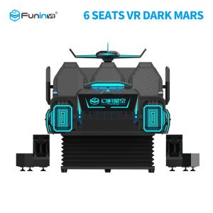 Attractive 6 Seats VR Cinema Theater 6 Seats 9D VR Simulator Dark Mars