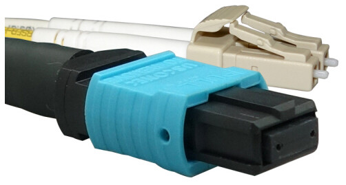 LC Multimode Gigabit Fiber Optic Cable Connector MPO Jumper OM3 OM4