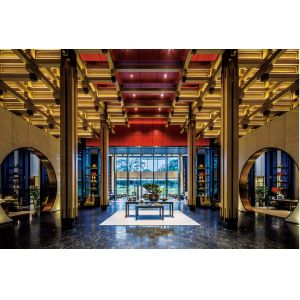 Plywood MDF Five Star Modern Hotel Furniture Project Assembled