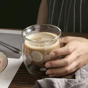 200ml Cartoon Borosilicate Personalized Glass Cup For Bar