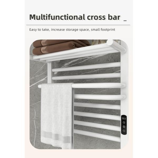 Electric Heated Space Aluminum Bathroom Towel Warmer and Drying Rack for Modern Design
