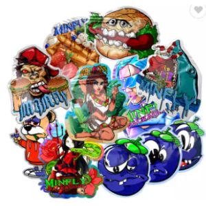 Soft Touch Edible Food Packaging Bag 3.5g Cookie Special Shape Die Cut Mylar