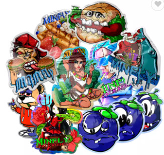 Soft Touch Edible Food Packaging Bag 3.5g Cookie Special Shape Die Cut Mylar