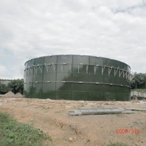 China GFS Technology Bolted Steel Storage Tank With Two Layer Enamelled Sheets Coated on sale