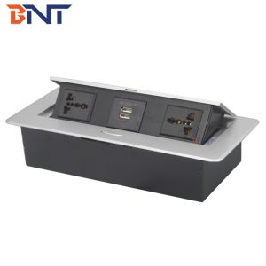 BNT Tabletop pop up floor table socket with USB charger