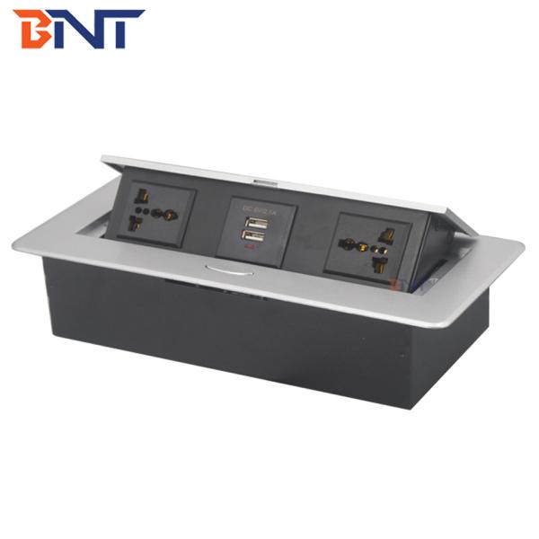 Buy BNT Tabletop pop up floor table socket with USB charger at wholesale prices