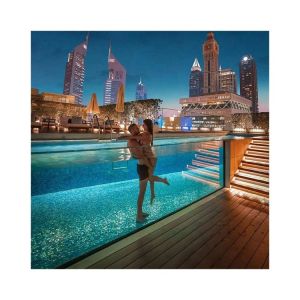 100% Pure Raw Lucite Material PMMA AUPOOL Swimming Pool Glass with Acrylic Panel
