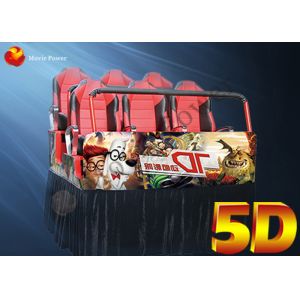 Custom Mobile Cabin Snow Bubble Lighting 5D Cinema System With Electric System