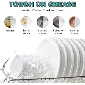 Dishwasher Sheets No Residue Household Cleaning Easy Use Eco Friendly