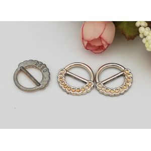 Round Fashion Simple Style Resistant Ladies Shoe Buckles Replacement Customized