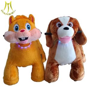 Hansel mall plush electric stuffed animal ride motorized animals in Guangzhou