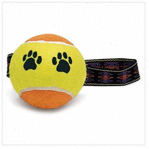 Quality 2.5inch pet tennis ball with rope string for sale