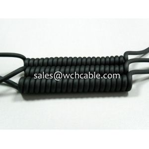 3 Cores UL Approval Spiral Cable PUR Jacketed Rated 80℃ 300V