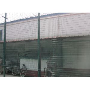 Quality Metal Materials Green / Steel 358 Mesh Fencing 500g/M2 Zinc Coating Anti Intruder for sale