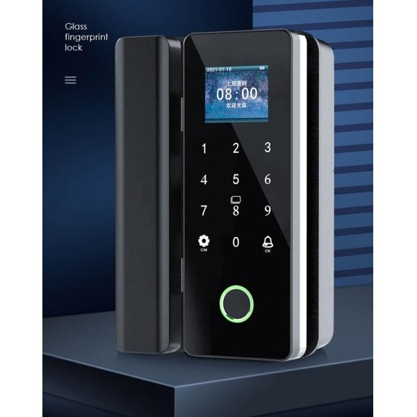 Buy Commercial Glass Door Smart Lock / Wifi Door Lock With Code And Fingerprint at wholesale prices