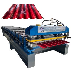 Quality 7 rib trapezoidal roofing sheet roll forming machine for sale