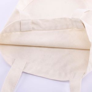 Recyclable CMYK Printing 100% Organic Cotton Tote Bag