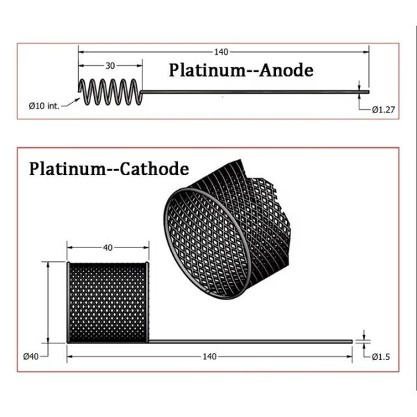 99.99% Purity Platinum (Pt) Weaving / Mesh / Knitting For Electrolysis Welding Electrode