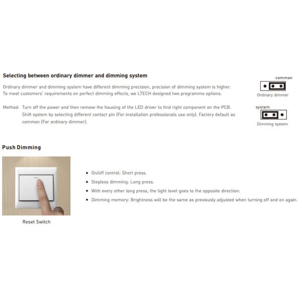 Portable Smart Led Driver , 24v Constant Voltage Dimmable Led Driver 36 Watt