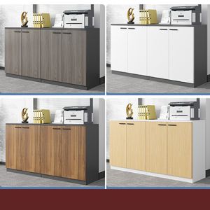 Sturdy and Durable Wooden Shelves Staff Sideboard Storage File Cabinet for