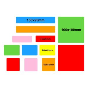 Colored Writable Magnetic Whiteboard Stickers Dry Erase Magnetic Labels SGS