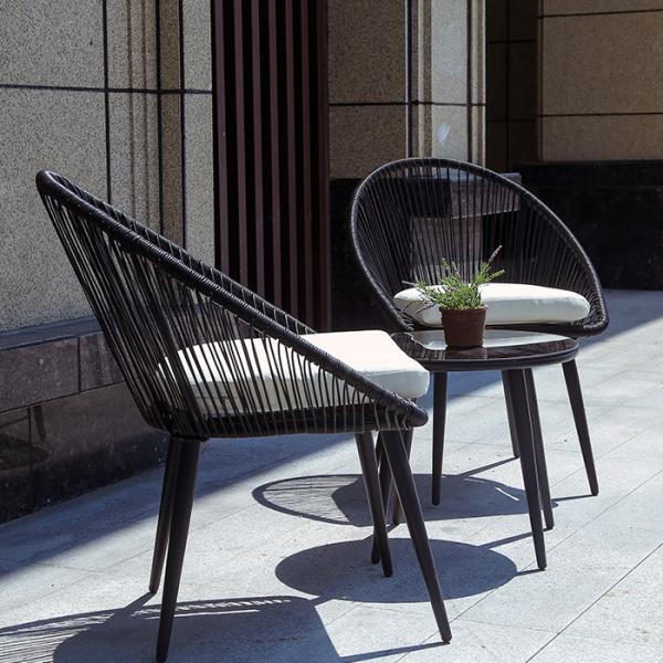 2 Seater Rattan Garden Table And Chairs Woven Coffee Sofa Outdoor Furniture Set