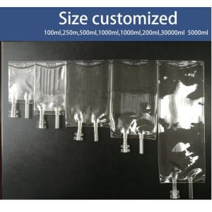 Medical Grade Empty Sterile Iv Bags 250ml Single Tube Disposable