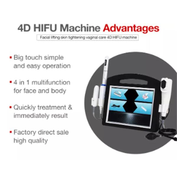 3 In 1 Hifu 4d Machine Portable Anti Aging Vagina Tightening Wrinkle Removal