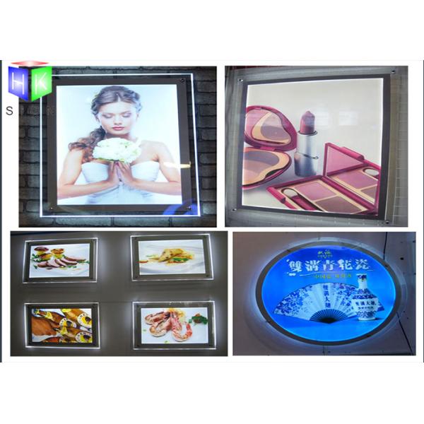 Crystal LED Backlit Display Frame LED Panel Light Box For Hotel Decorative