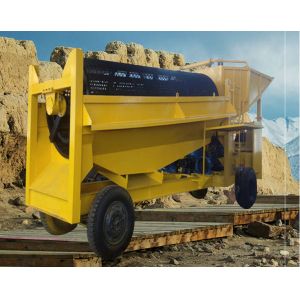 River Placer Alluvial Gold Ore Trommel Screen Washing Plant