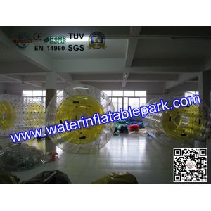 Popular Inflatable Roller Ball With Water Games , Inflatable Fun Roller