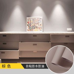 Self-Adhesive PVC Kitchen Wall Sticker with Plain Vinyl Wallpaper
