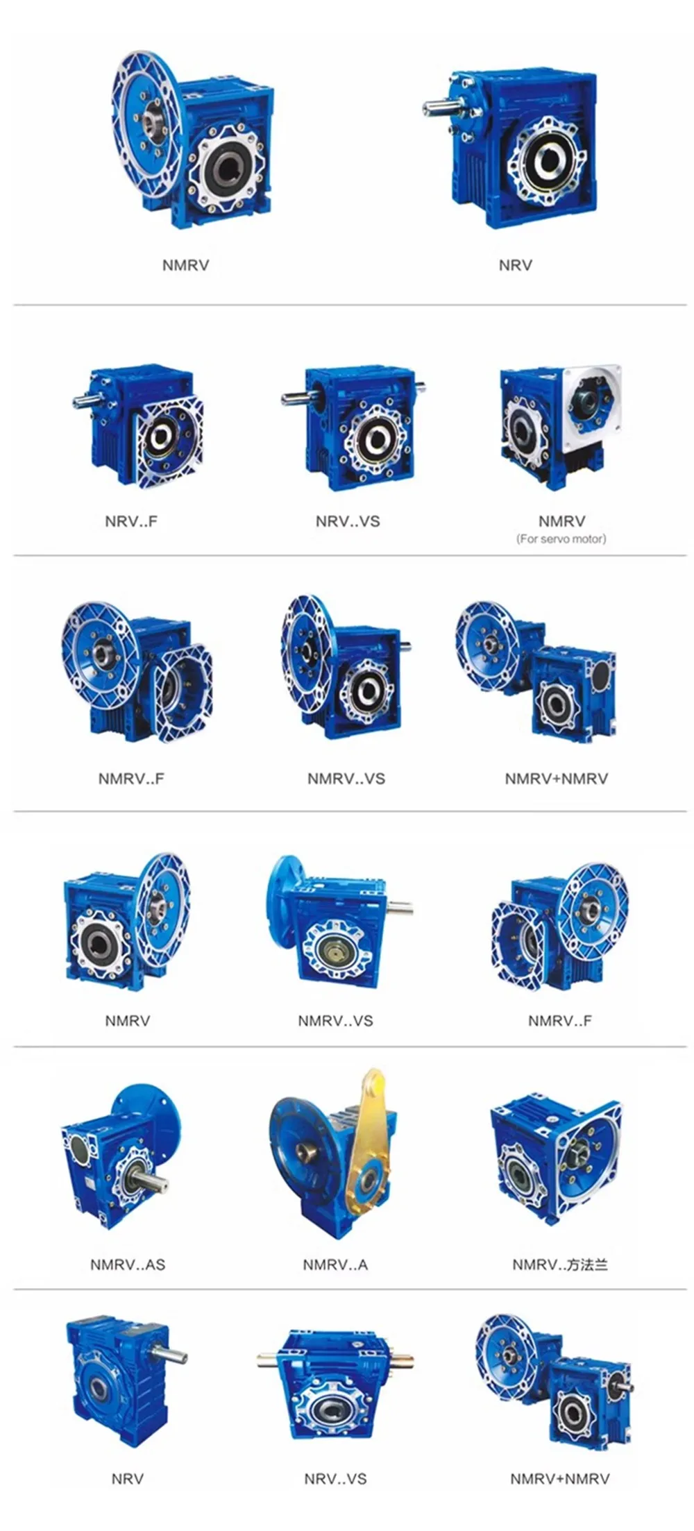 Round Flange NMRV030 Worm Reducer Gearbox For Nema23 Induction Motor