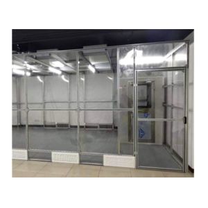 Durable Softwall Clean Room With Plexiglass Wall , Aluminum Profile Frame