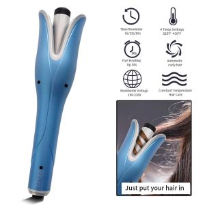 Home Use FCC Certificate PTC Auto Hair Curler Dual Voltage Hair Curling Wand