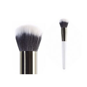Quality Foundation Contour Buffer Makeup Brush White Long Handle Falt Top Hair for sale