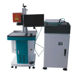 China Portable Ceramic Smart Fiber Laser Marking Machine With Raycus Laser Source on sale