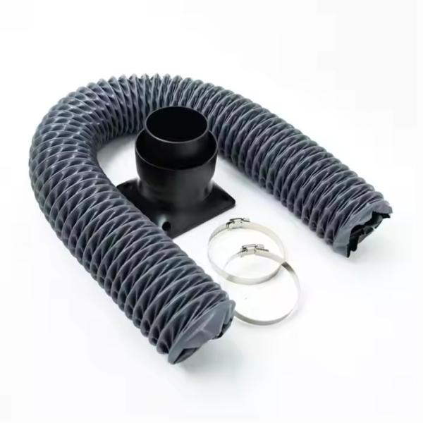 Retractable Insulated Flexible Vent Duct Hose And Fitting Sets For Fume