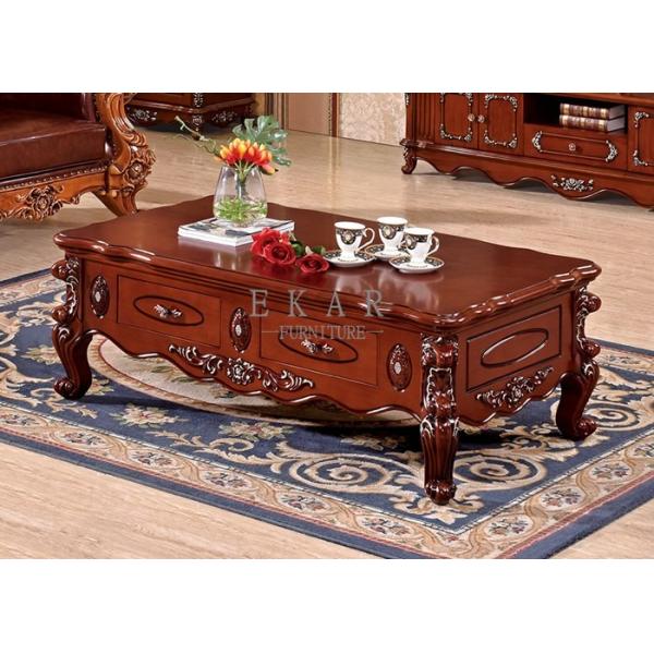 Buy Antique furniture living room coffee table wood furniture french style table at wholesale prices